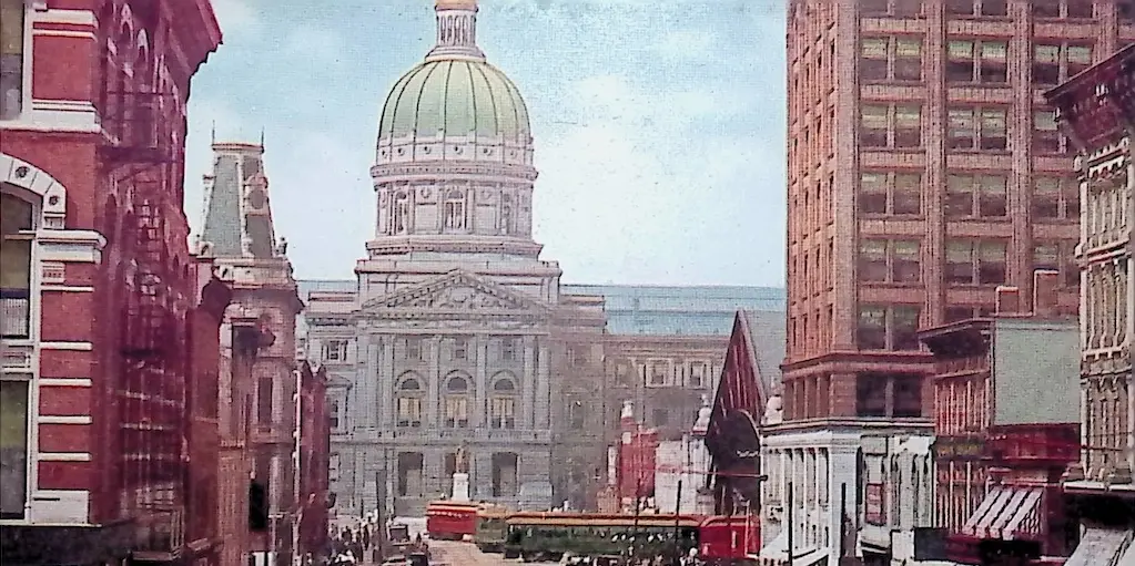 Painting of the Indiana Statehouse