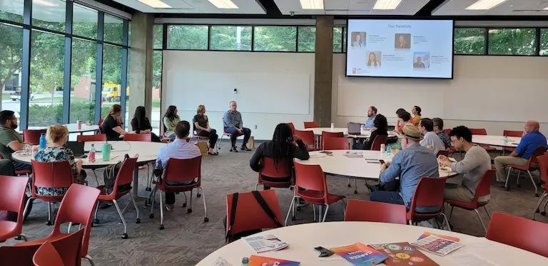 Faculty and staff at the Career Champions training